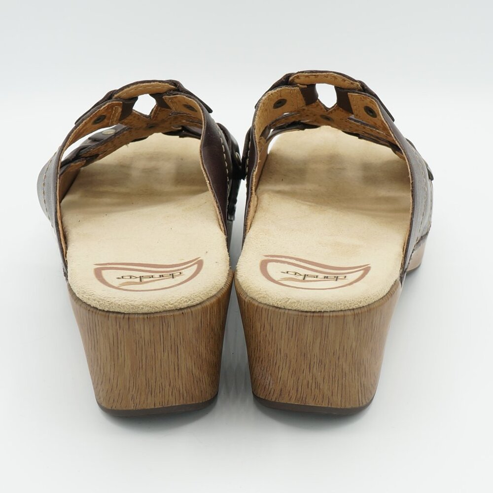 Dansko Serena Flower Cut Out Leather Sandals Women's Size 37 (EU) - Picture 6 of 9
